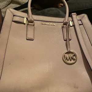 Blush Michael Kors handbag.